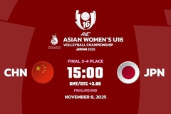 Link trực tiếp tranh hạng 3 giải bóng chuyền U16 vô địch châu Á: Trung Quốc vs Nhật Bản