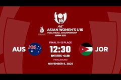 Link trực tiếp giải bóng chuyền U16 vô địch châu Á: Úc vs Jordan