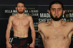 Islam Makhachev và Jack Della Maddalena lên cân thành công cho UFC 322