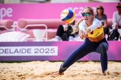 Ukraine giành tấm vé đầu tiên vượt qua vòng bảng giải bóng chuyền bãi biển VĐTG