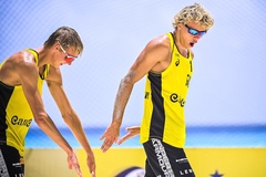 Ahman & Hellvig giành chiến thắng nghẹt thở ở tứ kết bóng chuyền bãi biển