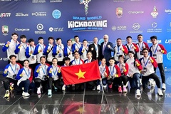 20 tuyển thủ kickboxing Việt Nam bắt đầu tranh tài ở giải Vô địch Kickboxing thế giới