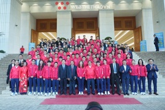 Chùm ảnh Lễ xuất quân của Đoàn Thể thao Việt Nam dự SEA Games 33