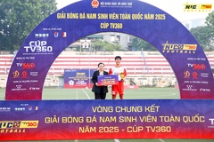 Đại học Huế thâu tóm loạt danh hiệu cá nhân tại Giải bóng đá sinh viên toàn quốc 2025 – Cúp TV360