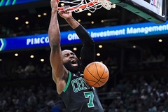 Thống kê ấn tượng NBA: Jaylen Brown đạt cột mốc 500 điểm nhanh thứ 3 lịch sử Boston Celtics