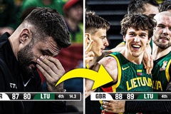 Huyền thoại NBA Reggie Miller ngả mũ thán phục "9 điểm trong 15 giây" của tay ném Lithuania