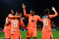 Bảng xếp hạng La Liga sau khi Barcelona ghi 5 bàn vào lưới Betis