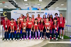 Đội tuyển bóng chuyền nữ Việt Nam đặt chân tới Thái Lan, sẵn sàng chinh phục SEA Games 33