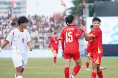 Nữ Việt Nam thắng thuyết phục Myanmar  để lọt vào bán kết SEA Games 33