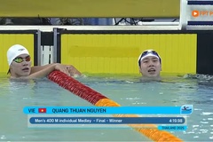 Quang Thuấn xuất sắc giành HCV 400m bơi hỗn hợp SEA Games