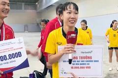"Đội trưởng đứt dây chằng gối" dẫn dắt bóng ném nữ Việt Nam hạ Thái Lan giành HCV SEA Games 33