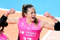 Rebecca bùng nổ 42 điểm, Heungkuk Life Insurance lội ngược dòng giàu cảm xúc