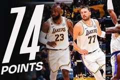 Bộ ba siêu sao Luka Doncic, LeBron James, DeAndre Ayton toả sáng: Lakers thắng đậm trên sân nhà