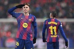 Fermin Lopez bất ngờ trở thành chân sút số 1 của Barcelona ở Champions League