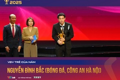 Đình Bắc đoạt danh hiệu VĐV Trẻ của năm Cúp Chiến thắng 2025