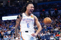 Cầu thủ gốc Việt bùng nổ tại NBA: Jaylin Williams ghi 30 điểm cho nhà đương kim vô địch OKC Thunder
