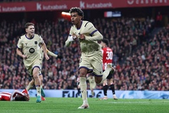 Bảng xếp hạng La Liga mới nhất sau khi Barcelona thắng sít sao Bilbao