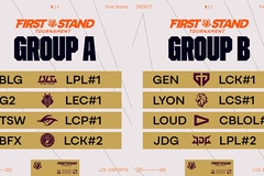Đại diện LMHT Việt Nam Team Secret Whales chung bảng BLG và G2 tại First Stand 2026
