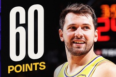 Luka Doncic ghi hơn 40 điểm/trận trong 2 tuần qua, trở lại cuộc đua MVP của NBA 2025-26