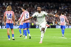 Vinicius ghi bàn quyết định, Real Madrid thắng trận derby đầy kịch tính