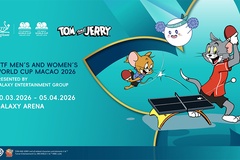 Tom & Jerry “đổ bộ” World Cup Macao 2026: Cú bắt tay lịch sử giữa bóng bàn và hoạt hình huyền thoại
