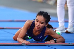 Ngọc Hoa tạo cảm xúc mạnh với hình ảnh bò về đích ở Tiền Phong Marathon 2026