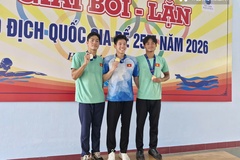 “Một mình một ngựa” về đích: Quang Thuấn phá sâu kỷ lục QG ở bơi VĐQG bể 25m
