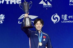 Kịch tính 7 set: Wang Chuqin đánh bại Sora Matsushima, đăng quang World Cup bóng bàn