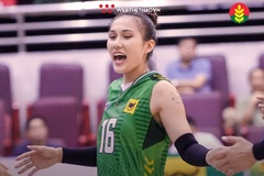 ĐKVĐ VTV Bình Điền Long An thị uy sức mạnh ngày ra quân giải bóng chuyền VĐQG