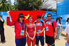 Mỹ Tiên giành HCĐ bơi biển 5km tại Asian Beach Games 2026