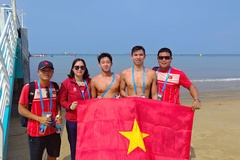 Huy Hoàng – Tuấn Anh rực sáng, bơi biển Việt Nam bội thu huy chương ABG 2026