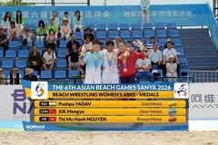 “Chị cả” Mỹ Hạnh giành HCĐ vật tại Đại hội Thể thao Bãi biển châu Á 2026