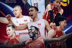 Siêu sao Keita toả sáng, bóng chuyền Indonesia cán cột mốc lịch sử AVC Champions League