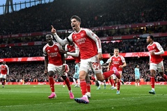 Bảng xếp hạng Ngoại hạng Anh mới nhất sau khi Arsenal thắng vòng áp chót