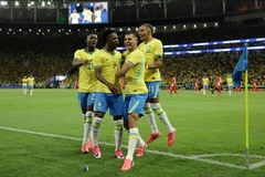 Vinicius cùng Brazil tạo "cơn mưa" bàn thắng trước thềm World Cup 2026