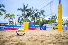 Sôi động ngày thi đấu đầu tiên giải bóng chuyền bãi biển Châu Á - AVC Continental Cup