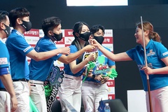 Thi đấu thăng hoa, các đội của Minh Cẩm, Phương Linh áp sát ngôi đầu giải PBA Team League Round 2021/2022