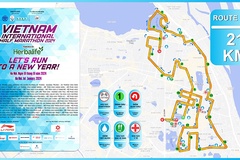 Cung đường chạy 21km mới cập nhật của Giải Bán Marathon Quốc tế Việt Nam 2024 tài trợ bởi Herbalife