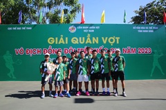 Hơn 2000 vận động viên tranh Cúp tennis Vô địch Đồng đội trẻ Quốc gia 2024