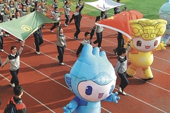 Từ gấu trúc đến người máy, điểm danh các mascot Asian Games của Trung Quốc