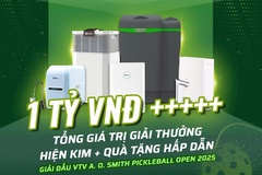 Khám phá hệ thống lọc nước đầu nguồn A. O. Smith AOW-S400 STD – Giải thưởng xịn xò nhất giải VTV A. O. Smith Pickleball Open 2025