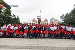 Đoàn Thể thao Người khuyết tật Việt Nam xuất quân dự ASEAN Para Games: Ngất ngây nụ cười