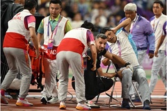 Điền kinh Asian Games 19: Sốc cảnh trọng tài gãy chân do bị ném nhầm búa