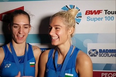 Chị em nhà Stoeva "xé" Đôi nữ vì tương lai Cầu lông Bulgaria