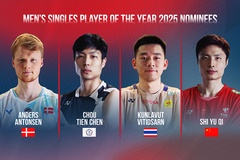 Shi Yu Qi, Akane Yamaguchi dẫn đầu cuộc đua giải Vận động viên cầu lông Xuất sắc nhất BWF 2025