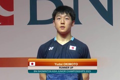 Yudai Okimoto lần đầu tiên lọt vào trận chung kết cầu lông World Tour Super 300
