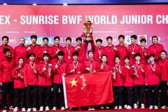 Cầu lông Trung Quốc đoạt lại ngôi vô địch Trẻ thế giới để lập kỷ lục mới
