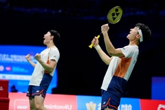 Vô địch giải cầu lông China Masters 2025, đôi nam Kim Won Ho / Seo Seung Jae thể hiện sức mạnh áp đảo