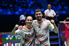 Cầu lông French Open 2025: Đôi nam nữ Đan Mạch "hạ gục" số 1 thế giới người Trung Quốc sau ván đấu "điên rồ" 29-27