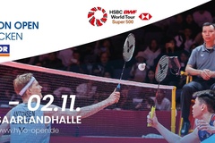 Lịch thi đấu cầu lông HYLO Open năm 2025 mới nhất ngày 02/11 